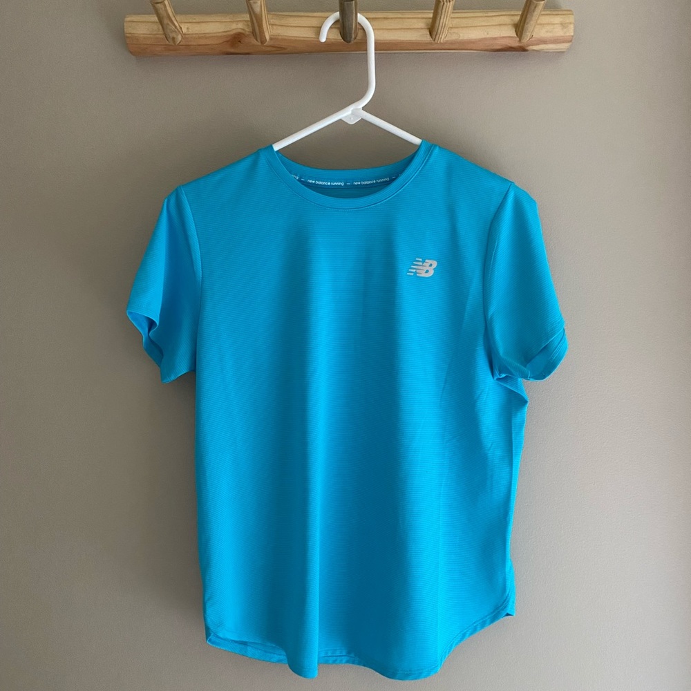 Women’s Light Blue New Balance Short Sleeve